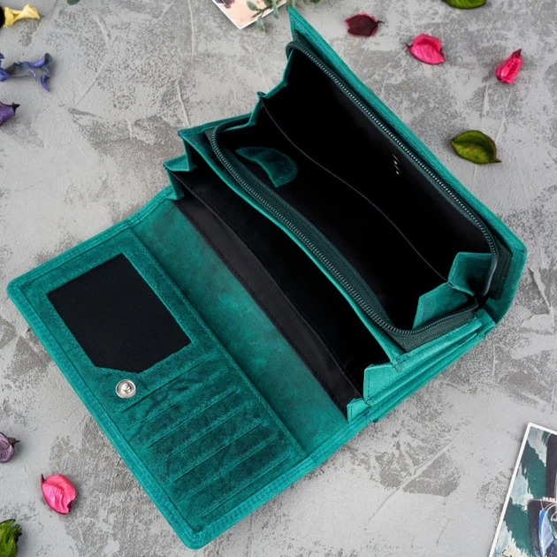 Portfel damski skórzany Paolo Peruzzi T-05 Zielony (5903754436840) - obraz 4