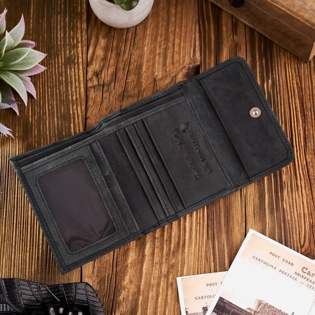 Гаманець жіночий шкіряний Paolo Peruzzi T-11 Чорний (5904365070201) - зображення 3