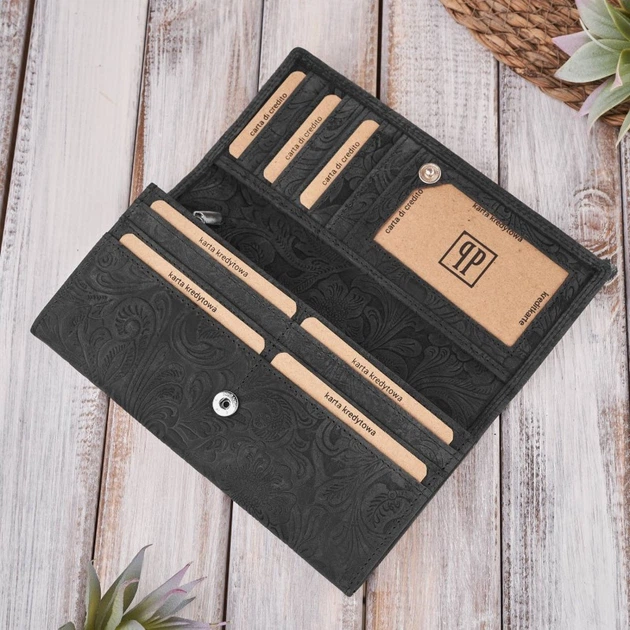 Portfel damski skórzany Paolo Peruzzi T-25 Czarny (5905567206450) - obraz 4