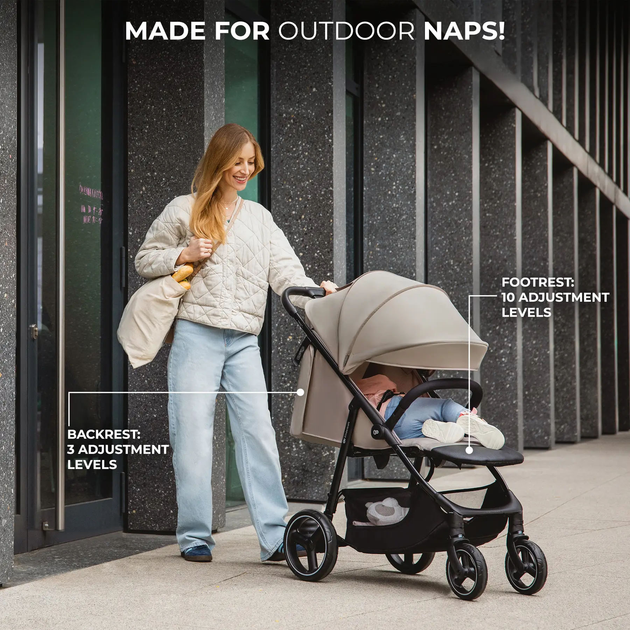 Прогулочная коляска Kinderkraft Trig 3 Onyx Black (KSTRIG03BLK0000) (5902533924868) - изображение 3