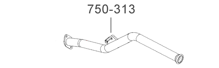 Труба випускна у зборі Bosal (750-313) Bosal (750313) - зображення 1