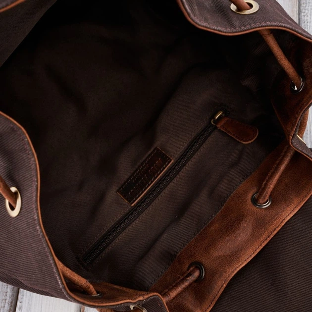 Plecak męski A4 Paolo Peruzzi SI-05-BR Brązowy (5905567205392) - obraz 3