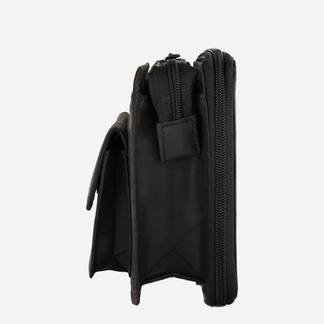 Сумка-клатч чоловіча з натуральної шкіри Paolo Peruzzi T-26-HBL Графітова (5904365073967) - зображення 7