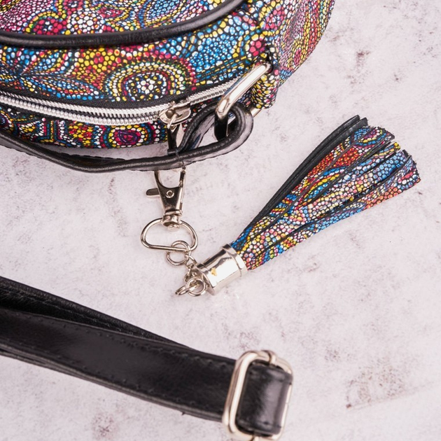 Torebka crossbody	damska ze skóry naturalnej Paolo Peruzzi Z-11-O Wielokolorowa (5904365077828) - obraz 4