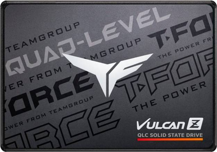 Dysk SSD Team Group VULCAN Z QLC 4 TB 2.5" SATA 6 Gb/s Schwarz/grau (765441366022) - obraz 1