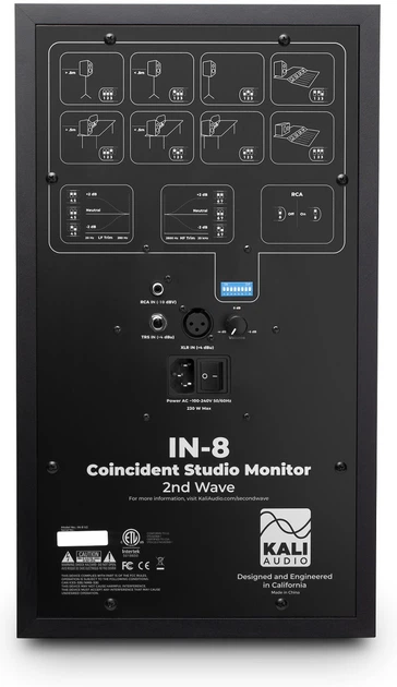Студійний монітор Kali Audio IN-8 2nd Wave Black (1 шт.) - Фото 1 Студійний монітор Kali Audio IN-8 2nd Wave Black (1 шт.) - зображення 1