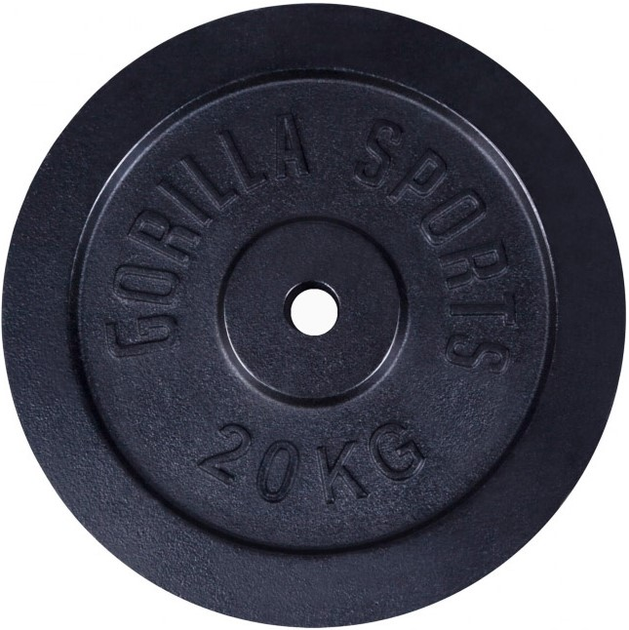 Obciążenie Gorilla Sports żeliwne 20 kg (4260438737862) - obraz 1