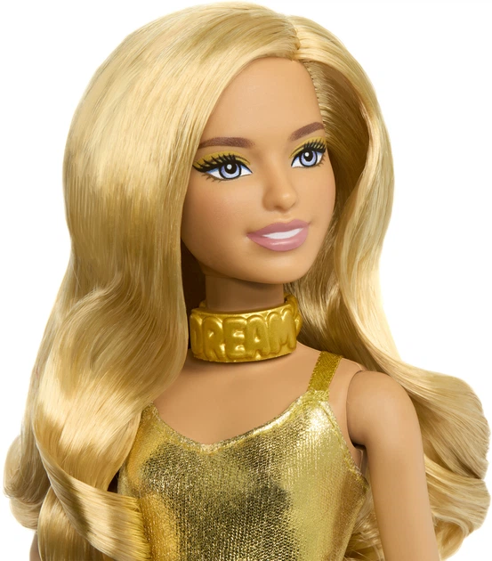 Lalka Mattel Barbie Fashionistka w złotym kombinezonie (0194735176779) - obraz 3