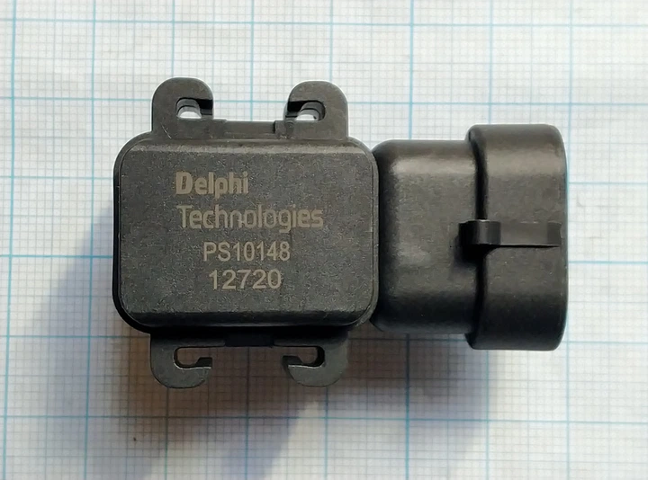 Датчик давления впускного коллектора DELPHI PS10148 OPEL ASTRA G, CORSA 1.7TD 00-> - изображение 2