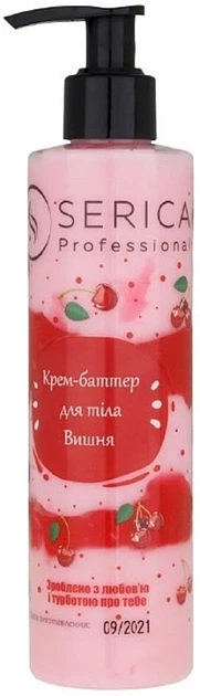 Крем-баттер для тела Вишня" - Serica 250ml (1270352-148566) - Фото 1 Крем-баттер для тела Вишня" - Serica 250ml (1270352-148566) - изображение 1