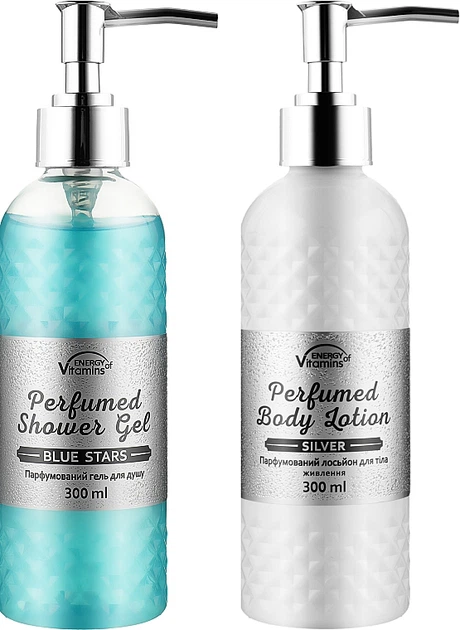 Подарунковий набір - Energy of Vitamins Perfumed MY Blue Stars (sh/gel/300ml + b/lot/300ml) - зображення 2