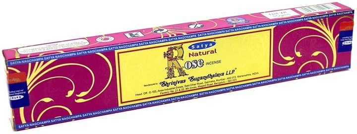 Благовония "Роза" - Satya Natural Rose Incense 15g (1286207-148775) - Фото 1 Благовония "Роза" - Satya Natural Rose Incense 15g (1286207-148775) - изображение 1