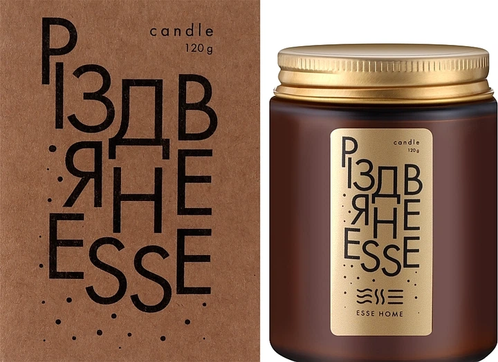Парфумована свічка Різдвяне Esse "Мандариново-трав'яний чай" - Esse Christmas Esse 120g (1288661-149120) - Фото 3 Парфумована свічка Різдвяне Esse "Мандариново-трав'яний чай" - Esse Christmas Esse 120g (1288661-149120) - изображение 3