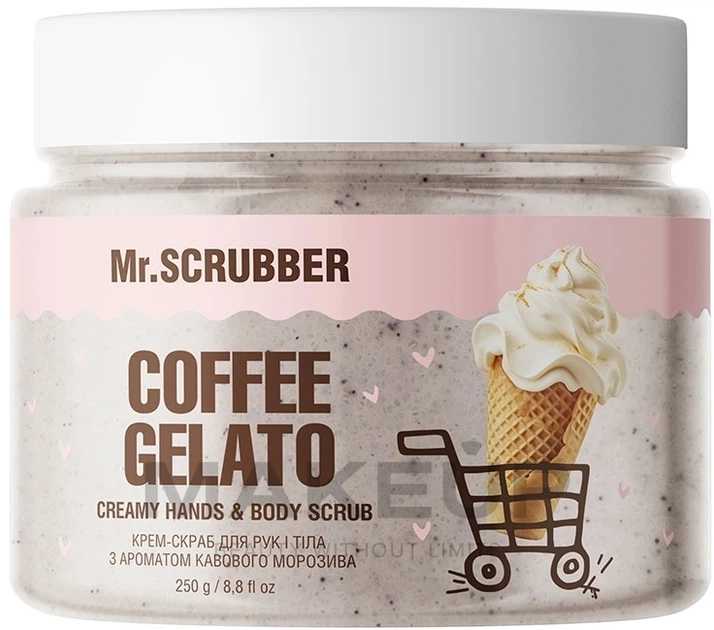 Крем-скраб для рук і тіла з ароматом кавового морозива - Mr.Scrubber Coffee Gelato 250g (1315415-1239914) - Фото 2 Крем-скраб для рук і тіла з ароматом кавового морозива - Mr.Scrubber Coffee Gelato 250g (1315415-1239914) - изображение 2
