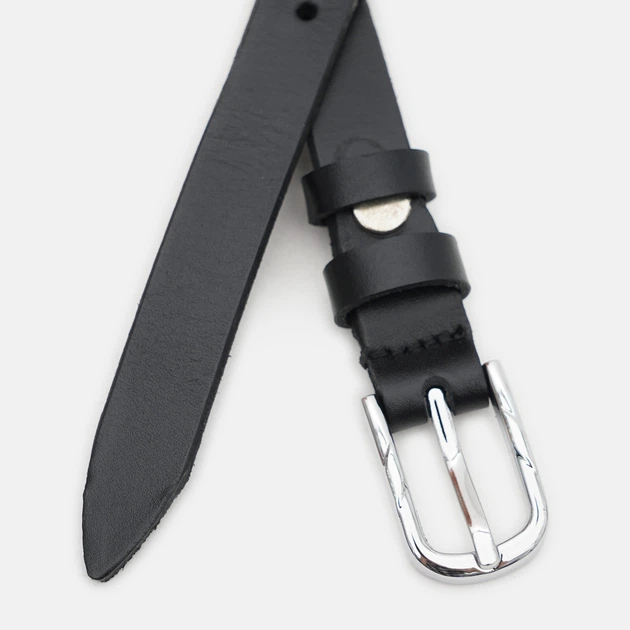 Ремень женский из натуральной кожи Laras 100v10genw59-black 100 см Черный (6501033636) - изображение 3