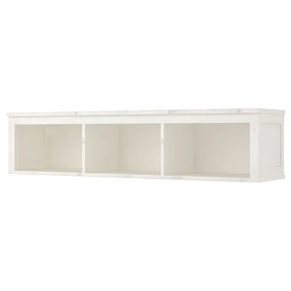 Настінна полиця IKEA HEMNES 148х37 см біла морилка (602.972.20) - Фото 1 Настінна полиця IKEA HEMNES 148х37 см біла морилка (602.972.20) - зображення 1