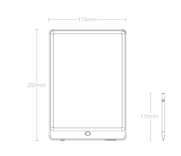 Дитячий планшет для малювання Xiaomi Wicue 10" (WNB410) Multi color - різнокольоровий - рожевий - зображення 4