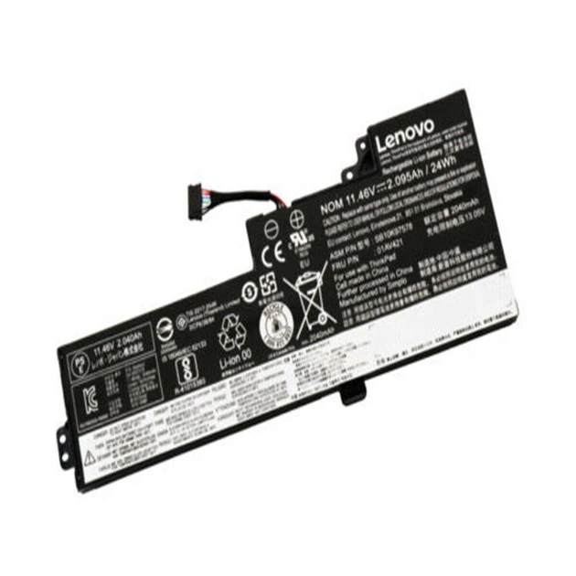Батарея для ноутбука Lenovo ThinkPad T470 T480 A475 A485 A285 (01AV419 01AV420 01AV421 SB10K97578 11.46V 24Wh) - Фото 1 Батарея для ноутбука Lenovo ThinkPad T470 T480 A475 A485 A285 (01AV419 01AV420 01AV421 SB10K97578 11.46V 24Wh) - изображение 1