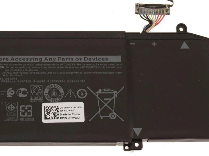 Батарея для ноутбука Dell Alienware M15 R1 2018 M17 R1 2019 G5 5590 G7 7590 7790 (1F22N 15.2V 3750mAh 60Wh) - Фото 3 Батарея для ноутбука Dell Alienware M15 R1 2018 M17 R1 2019 G5 5590 G7 7590 7790 (1F22N 15.2V 3750mAh 60Wh) - зображення 3
