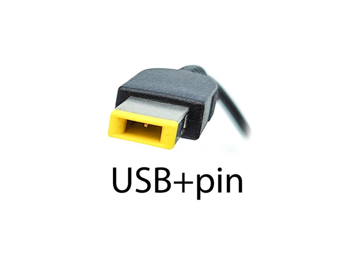Зарядний пристрій для Lenovo 20V 2.25 A 45 W (USB+pin). - зображення 2