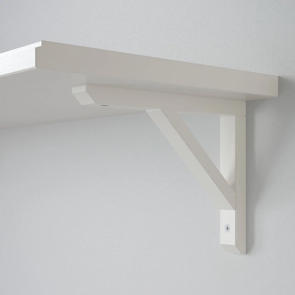 Набір настінних полиць IKEA TRANHULT / SANDSHULT 80х20 см біла морилка (093.363.38) - зображення 4