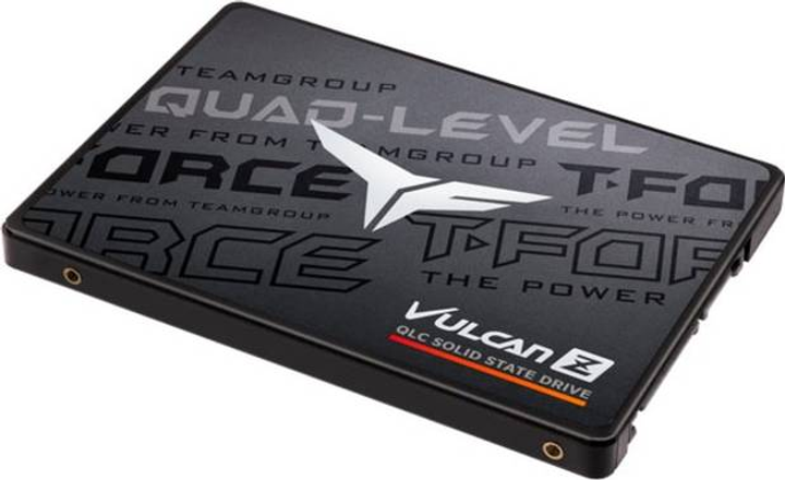 Dysk SSD Team Group VULCAN Z QLC 2 TB 2.5" SATA 6 Gb/s Czarny/szary (765441366039) - obraz 3