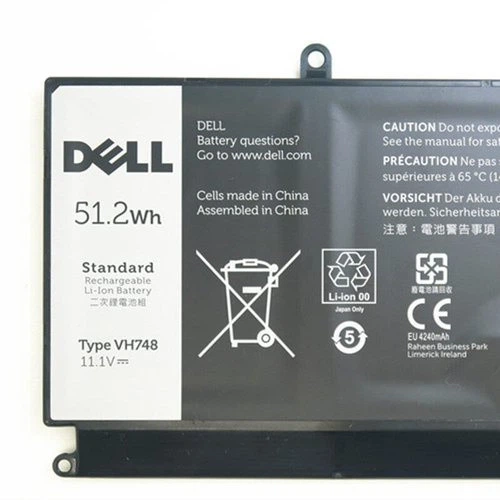 Батарея для ноутбука Dell Inspiron 5439 Vostro 5460 5470 5560 (VH748 11.1V 51.2Wh) - изображение 2