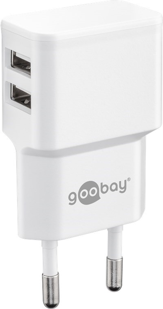 Зарядний пристрій Goobay Apple Lightning Dual Charger Set 12 W (4040849449796) - зображення 2