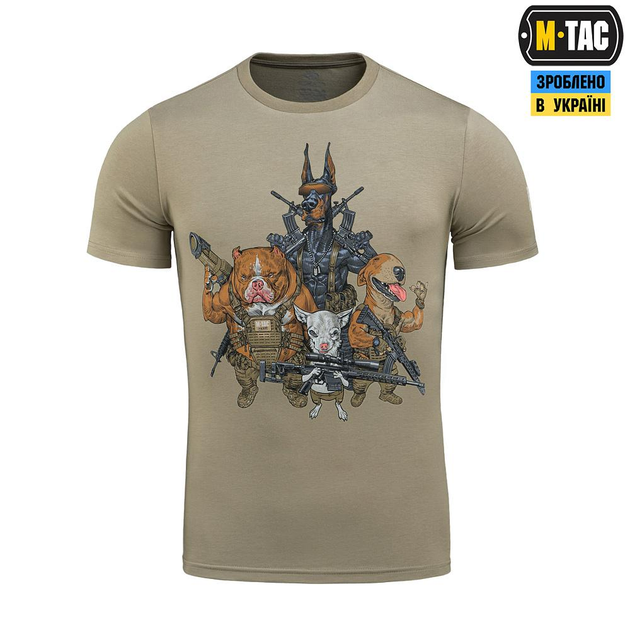 Тактическая M-Tac футболка Rex team Tan хаки 3XL - изображение 2