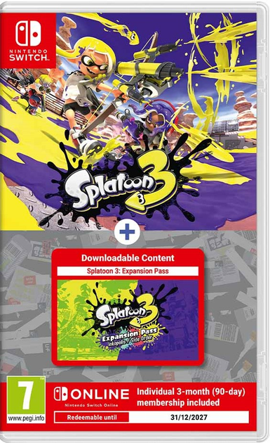 Гра Nintendo Switch Splatoon 3 + Expansion Pass + 3 Months NSO (Картридж) (0045496512330) - зображення 1