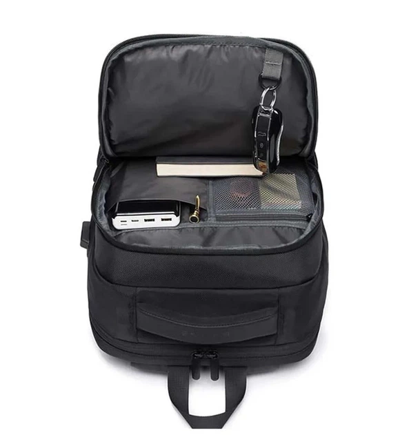 Городской рюкзак Bange BG-1921 Multi-function backpack USB порт ноутбук 15.6" Сумка для школы Черно/Синий - изображение 5