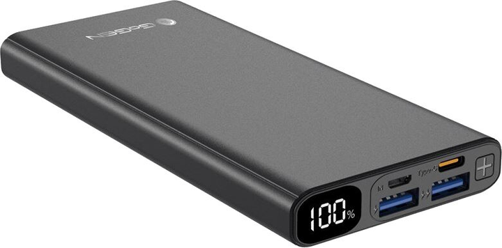 Powerbank GoGEN 10000 mAh Black (GOG-PB100008B) - obraz 1