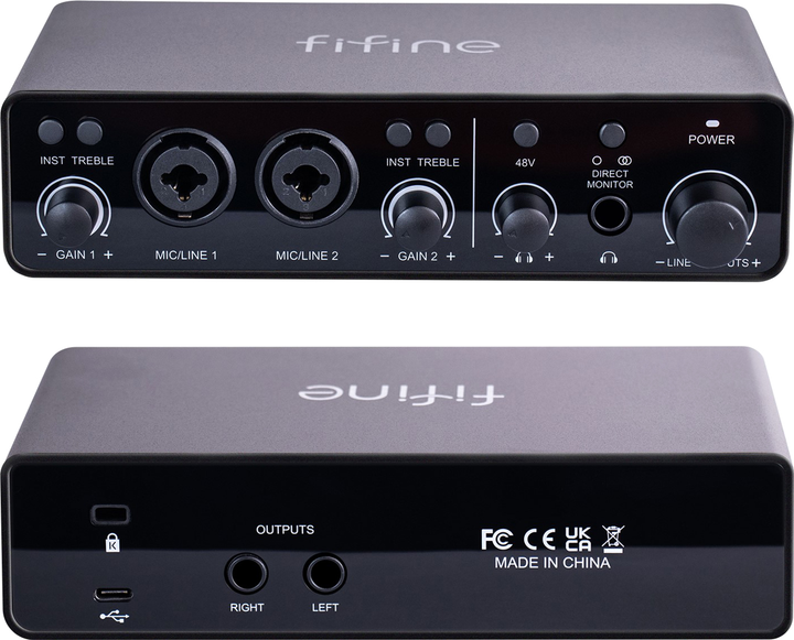 Аудіоінтерфейс Fifine Ampli 3 - зображення 3