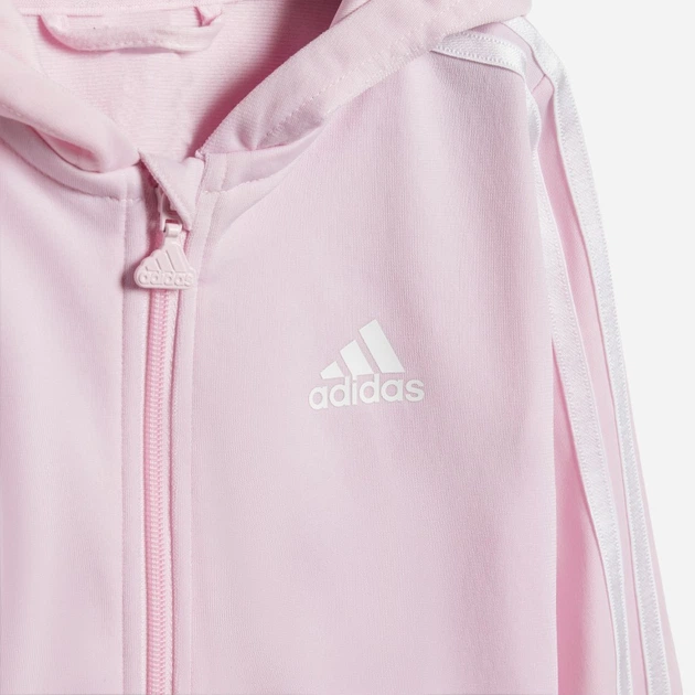 Дитячий спортивний костюм (толстовка + штани) для дівчинки adidas I 3S SHINY TS IS2501 80 см Рожевий/Темно-синій (4067891896132) - зображення 6