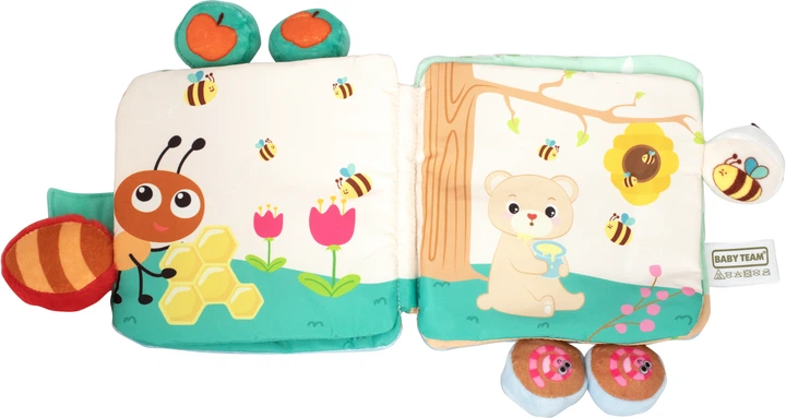 Игрушка-книжка Baby Team текстильная с погремушкой (8721) - изображение 4