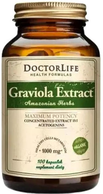 Дієтична добавка Doctor Life Graviola Extract 100 капсул (5906874819203) - зображення 1