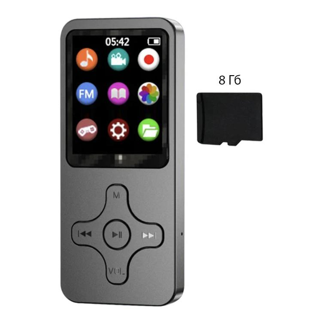 Музыкальный Mp3 плеер Hi Fi с Bluetooth 5.0, диктофоном и встроенным ...