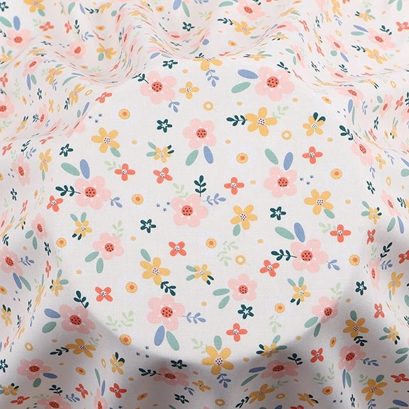 Тканина 100% віскоза LuxFabric 153 г/м² 1,45 м 1 м принт Mallow blooming - Фото 1 Тканина 100% віскоза LuxFabric 153 г/м² 1,45 м 1 м принт Mallow blooming - зображення 1