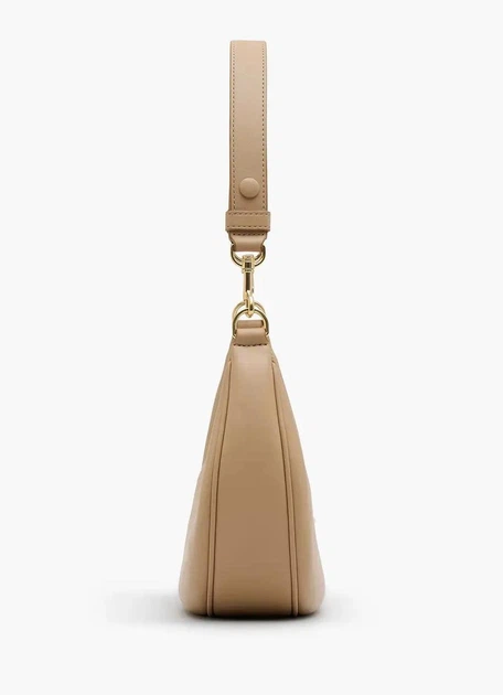 Сумка Marc Jacobs The Curve Leather Shoulder Bag коричневая - изображение 2