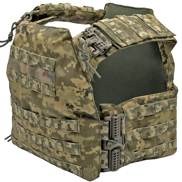 Плитоноска, Plate Carrier Cordura 1000 D Піксель MELGO - зображення 2