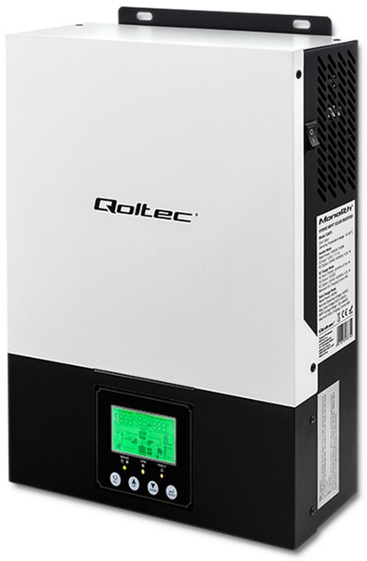 Hybrydowy inwerter Qoltec 3kVA (2.4kW) 1-fazowy (5901878538761) - obraz 1