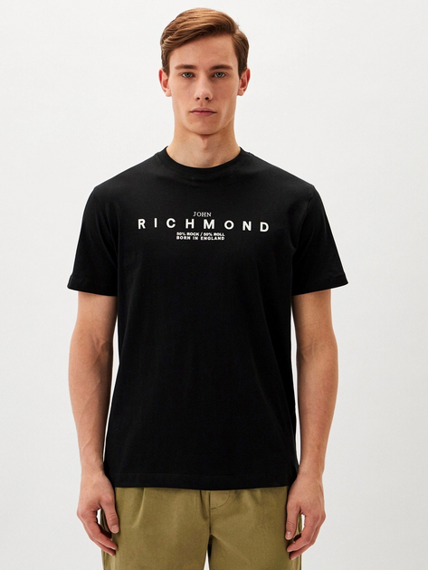 Футболка в цвете Black John Richmond HMP24047TS M (110375M) Черный от ...