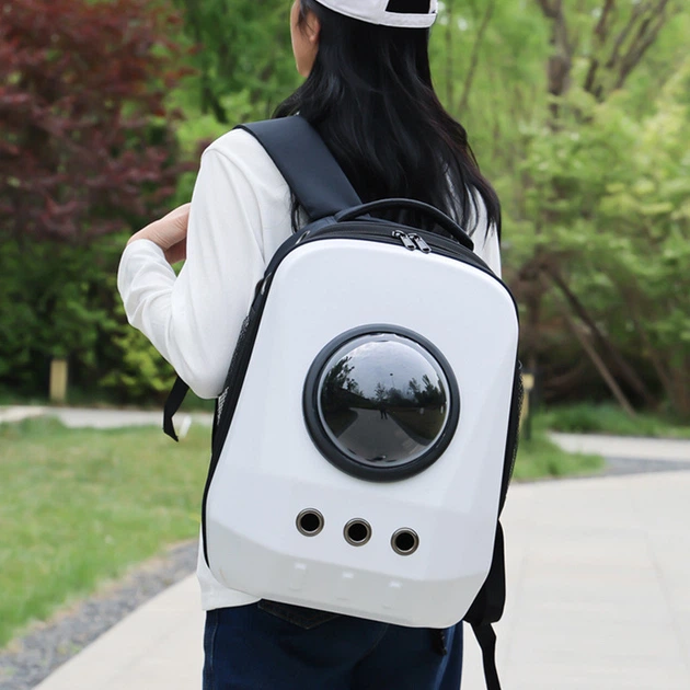Рюкзак-переноска для кошек и собак 49x31x35 CosmoPet CP-62 White - Фото 2 Рюкзак-переноска для кошек и собак 49x31x35 CosmoPet CP-62 White - изображение 2