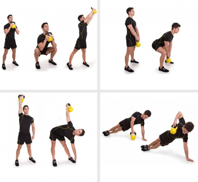 Kettlebell Gorilla Sports z gumową powłoką 8 kg (4260200842220) - obraz 4