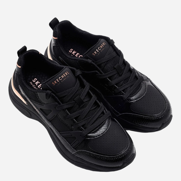 Жіночі снікери Skechers Hazel-Faye 177576-BBK 39 (9US) 26 см Чорні (196989735733) - зображення 5