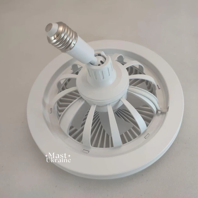 Вентилятор-люстра в патрон LED Multi-Function Fan Light с поворотным шарниром + пульт EVA-27 - Фото 5 Вентилятор-люстра в патрон LED Multi-Function Fan Light с поворотным шарниром + пульт EVA-27 - изображение 5