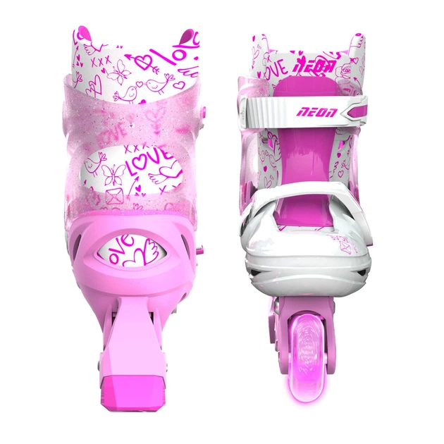 NEON Ролики INLINE SKATES Рожевий (Розмір 34-37) - Фото 2 NEON Ролики INLINE SKATES Рожевий (Розмір 34-37) - зображення 2