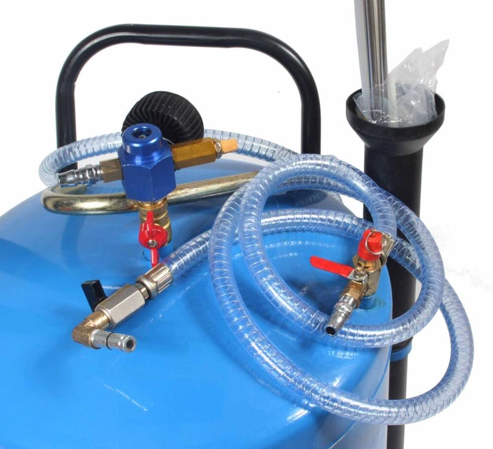 Wysysarka oleju Bass Polska z regulowanym ramieniem 80 l + 24 l 4032 (5902067618707) - obraz 7