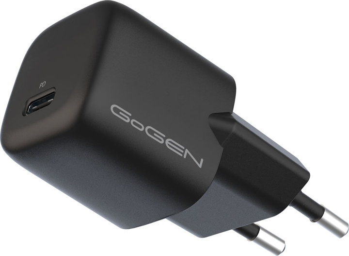 Ładowarka sieciowa GoGEN ACHPD130 1 x USB-C 30 W Black (GOG-ACHPD130B) - obraz 1