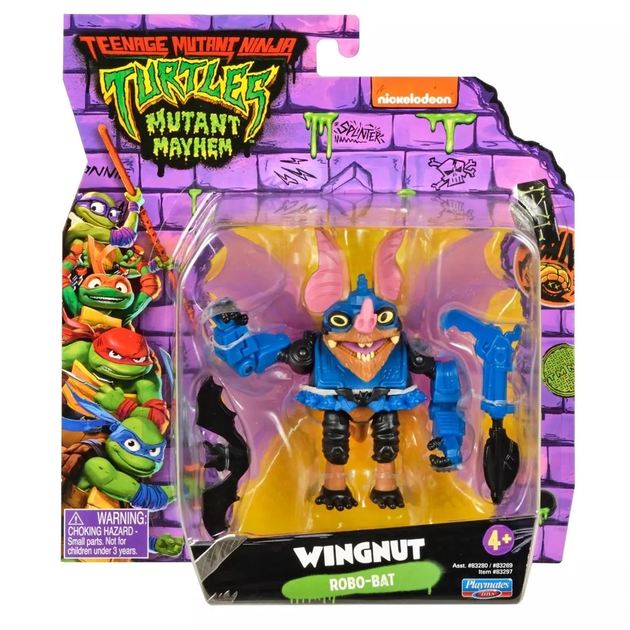 Figurka Nickelodeon Turtles Mutant Mayhem Wingnut z akcesoriami 12 cm (0043377832973) - obraz 1